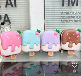 Four ice cream-themed pouches 
