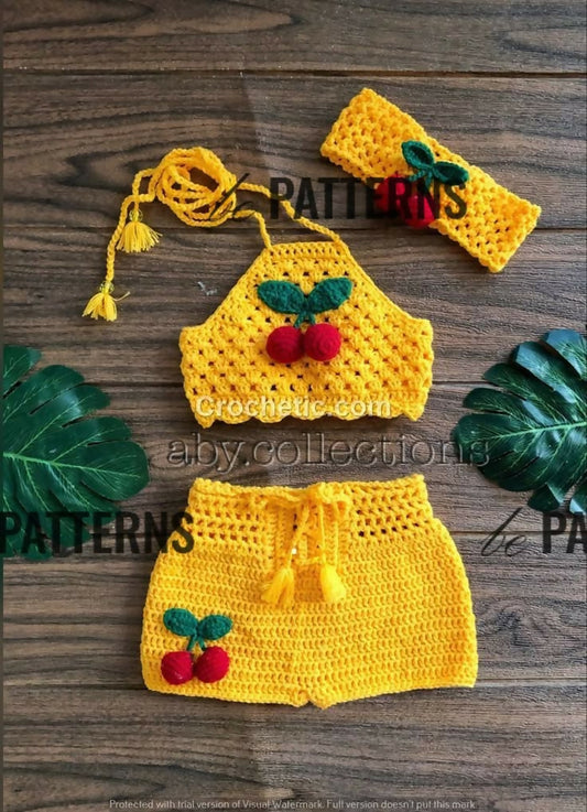 Crochet Baby Top and Short Set