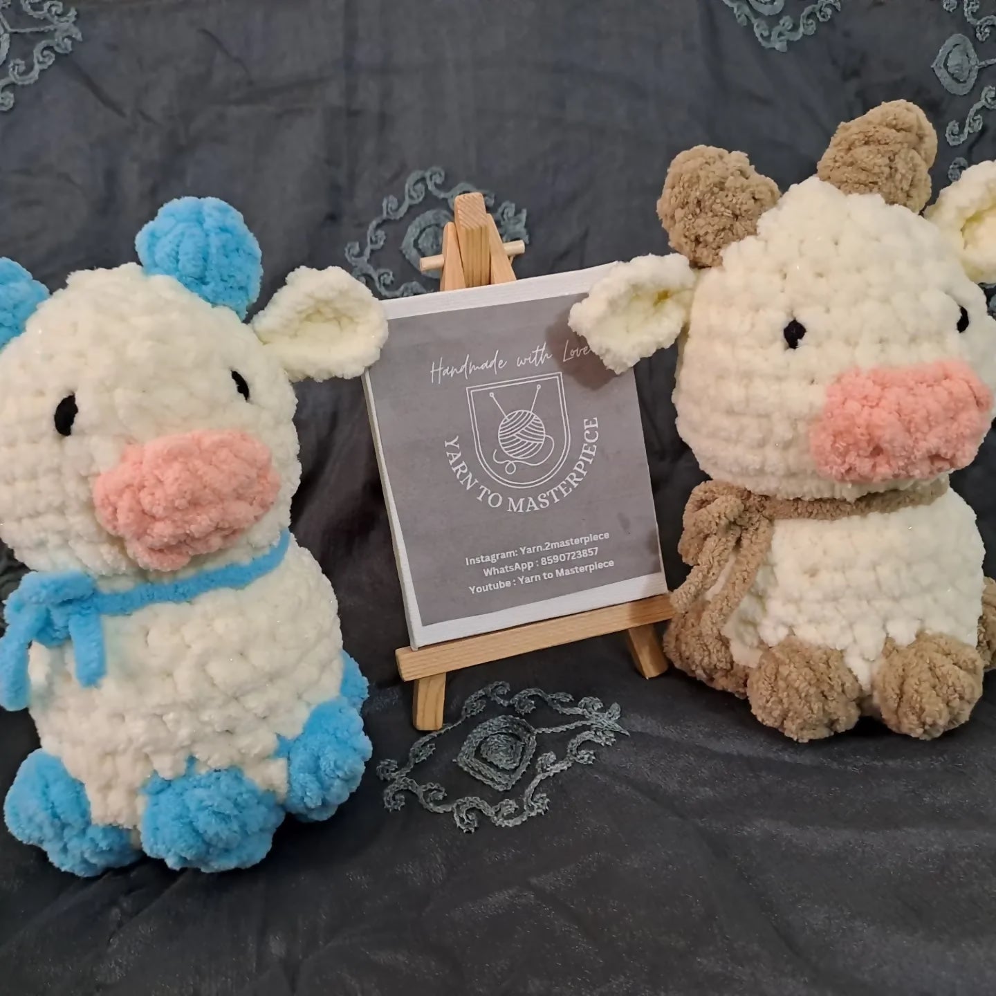 Crochet Soft toy - cow - PyaraBaby