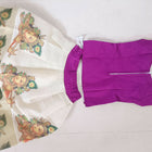 Kerala kasavu skirt and top
