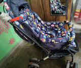 BABYHUG Cosy Cosmo Stroller/Pram with Reversible Handle & Back Pocket – Navy Blue
