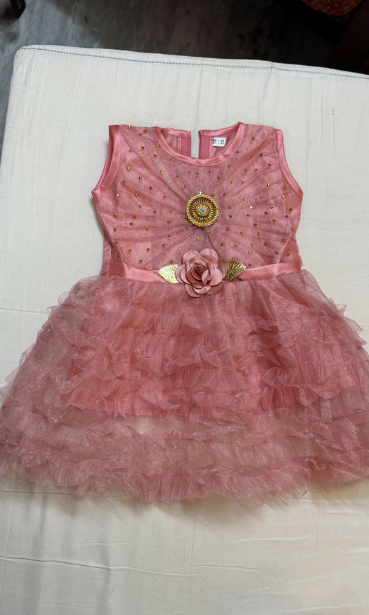 Pink Frock For Baby Girl