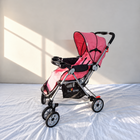 1st Step Grande Baby Stroller Rocker Pink Black Reversible Reclining Foldable B182