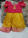 Pure Kanchipattu Designer Dress/ Partywear Traditional Outfit For Baby Girl