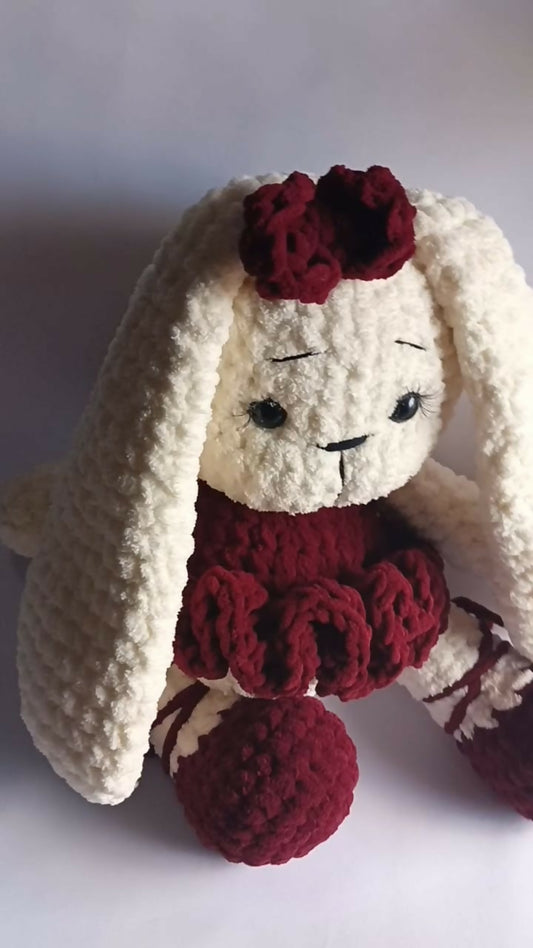 Handmade Crochet Bunny Plushie – Soft, Safe & Adorable Toy for Babies and Kids