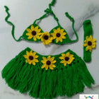 Crochet Baby Bikini Skirt Set