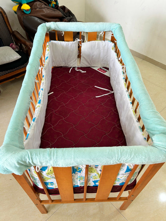 BABYHUG MALMO Baby Cot / Baby Bed / Cradle with Mattress & Accessories