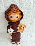 St. Francis of Assisi Crochet Doll