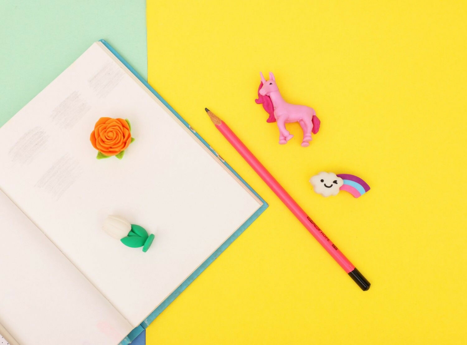 Fun colorful dust free erasers for kids. Erasing anymistake becomes much more fun with these beautifully crafted erasers.
