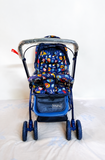 Babyhug Reversible Handle Stroller Reclining Foldable Baby Pram