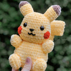 Crochet Plushie Pikachu/ Handmade Soft Pokémon Pikachu Plush Toy