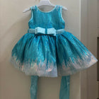 Frozen-Themed Blue Baby Frock (6–9 Months)