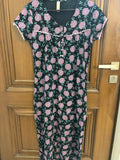 MAX nursing maxi gowns – set of 2, cotton hosiery, soft & stretchable with front buttons (L/XL).