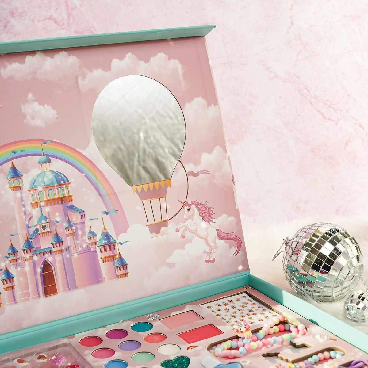 This toy child accessories and makeup playset specially designed for little girls age 3-12.