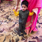  Dress your baby boy in style and comfort with this 3-piece party wear set, perfect for special occasions!