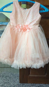Adorable Peach Colour Kids Frock/Dress