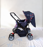 Babyhug Melody Baby Stroller Pram Reversible Handle Recline Canopy Foldable B151