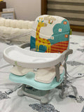  R FOR RABBIT Candy Pop Booster Chair – Compact, Adjustable, and Travel-Friendly Mealtime Solution for Babies.