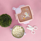 This Bento lunch box will keep your food, sandwiches, soups, beverages fresh for lunch, so you can pack your kids' lunches in the morning, and it will stay warm until lunch time.