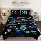 LIFESTYLE COLLECTION Digital Panel Print Cotton Bedsheet Set