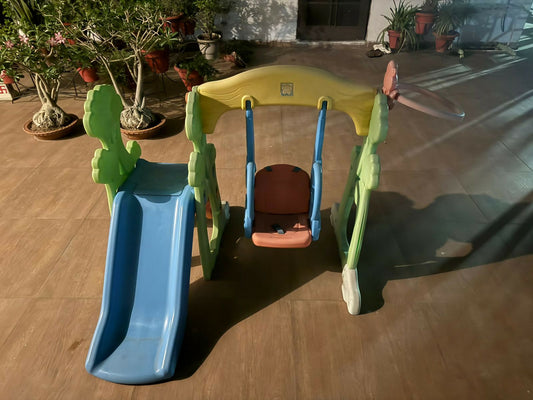 Grow’n Up swing and slide playset – safe, all-in-one activity gym for toddlers and preschoolers.

