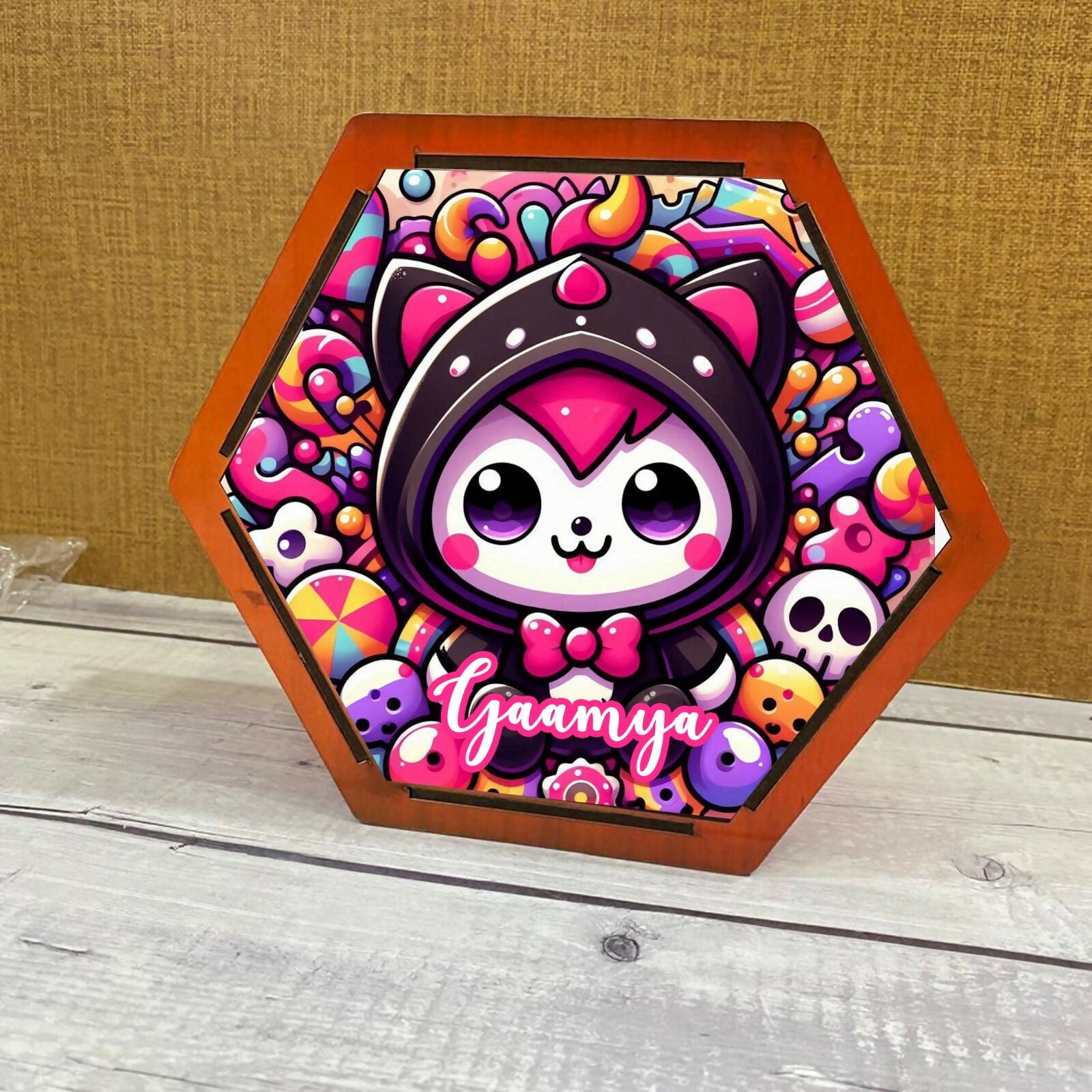 Hexagonal piggy bank