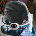 Help your baby take their first steps with the Baby Robotic Walker – featuring a detachable canopy, musical activity tray, and convertible push walker design for safe and engaging walking practice.