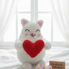 Crochet Cat with heart