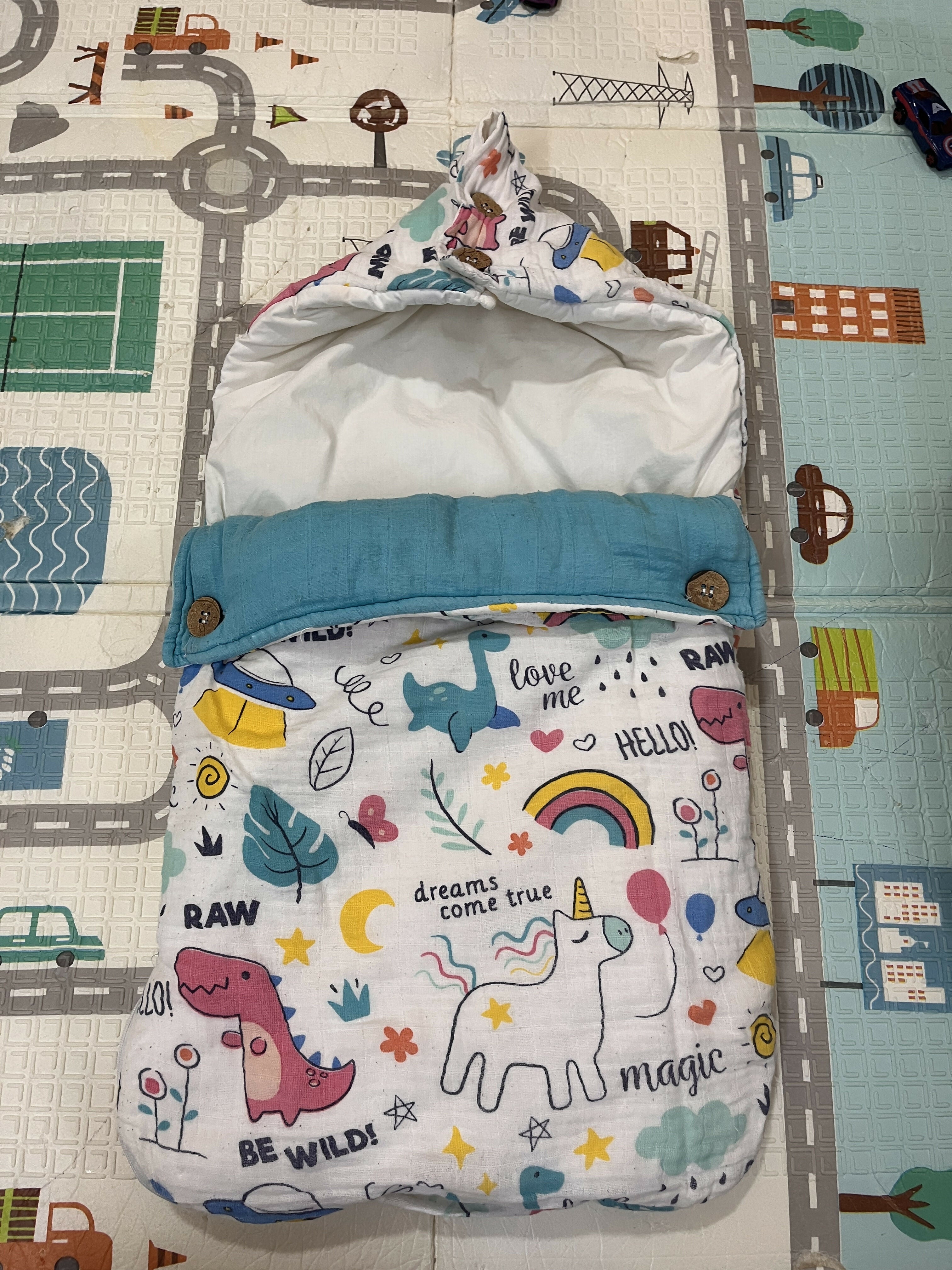 HAUS & KINDER 3 in 1  Baby Sleeping Bag and Carry Nest
