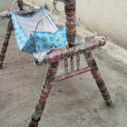 Teak Wood Cradle for Baby (Includes Cloth), Dimensions: L53×W32×H42 inches