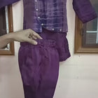 Purple Heavy Style Kurta with Pyjamas and Koti