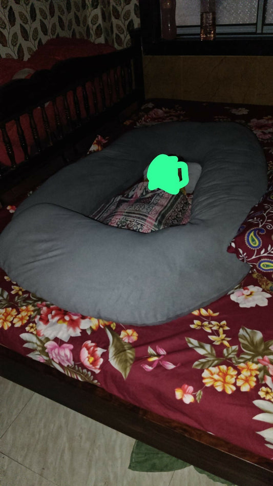 OYOBABY G Shaped Pregnancy Pillow – Full Body Support Cushion for Comfort & Better Sleep