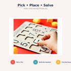 iLearnNGrow I Am Learning Math Wooden Number and Operator Board Game