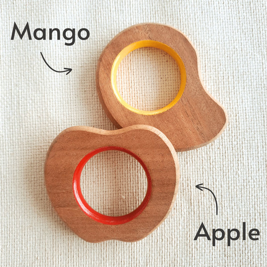 Explore shapes and soothe gums with Babycov's Cute Neem Wood Teethers - natural comfort for safe and playful chewing!