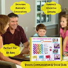 Kids Conversation Game with Snakes and Ladder