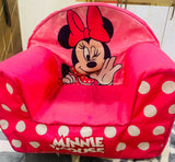 Pink children's chair with Minnie Mouse design 