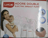 LuvLap Adore Double Electric Breast Pump with Dual Mode, 2 Phase - Stimulation & Expression, Soft Silicone Cushion, Rechargeable Battery, Single Breast Pump Electrical, BPA Free