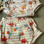 Experience comfort and convenience with SUPER BOTTOMS Padded Underwear - a set of 4 designed for your baby's active lifestyle.