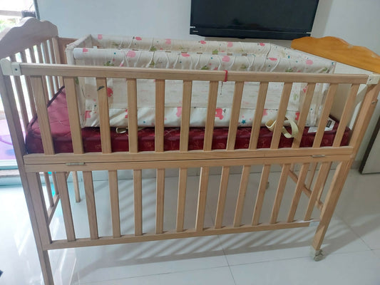 Shop now for the BAYBHUG Cradle and Jhula with Mattress, offering comfort and safety for your baby's peaceful sleep!