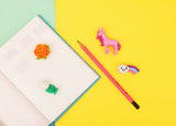 Fun colorful dust free erasers for kids. Erasing anymistake becomes much more fun with these beautifully crafted erasers.