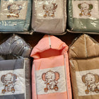 Soft and cozy baby sleeping bag with zip closure, designed for safe and comfortable sleep