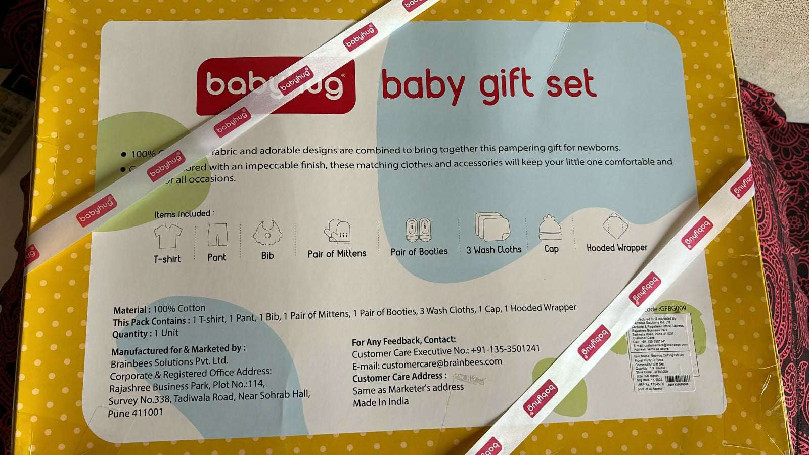 Celebrate the arrival of a new baby with the BABYHUG Baby Gift Set for Newborn, featuring essentials for comfort and care.