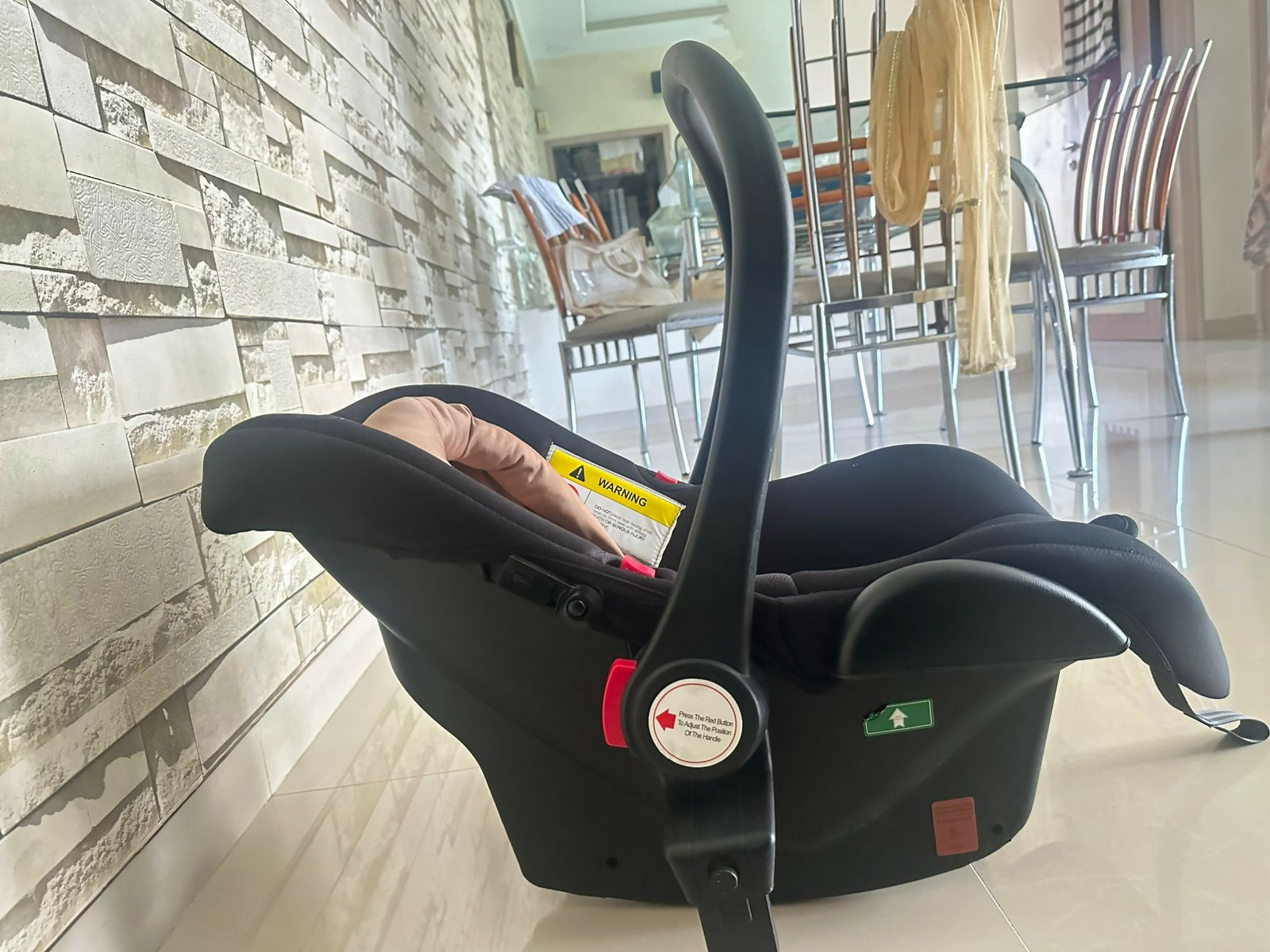 HUNY HUNY 4 in 1 Z Fold stroller pram Travel System With Carry Cot