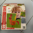 HAPE Block Puzzle & TOPPLE Set – Educational Wooden Toy Combo for Kids