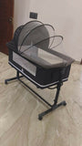 BABYTEDDY baby cradle – safe, breathable, and soothing swing bed for peaceful infant sleep.

