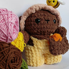 Honey Bunny with bee crochet Plushie