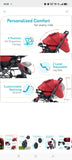 BABYHUG  Melody Stroller With Reversible Handle & Canopy - Maroon