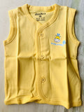 Set of 3 vest front open 100% cotton for new born - PyaraBaby
