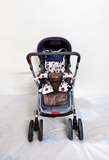 LUVLAP Reversible Handle Stroller Reclining Foldable Baby Pram