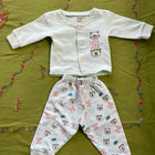 CUCUMBER Baby 100% Cotton Light Green Full Sleeves Suit(Dress). IT is A 2 - PC. Set, Contains A Pair of T-Shirt & Legging !! - PyaraBaby